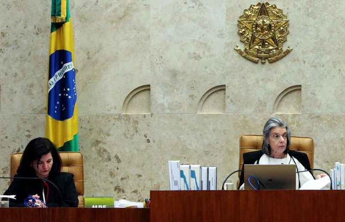 A procuradora-geral da República e a presidente do STF: defesa veemente da liberdade de expressão(foto: Carlos Moura/STF) A procuradora-geral da República e a presidente do STF: defesa veemente da liberdade de expressão(foto: Carlos Moura/STF)