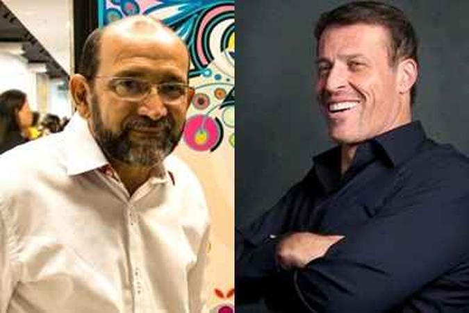 'Pensar em Tony Robbins é pensar num estilo de vida otimista e positivista', diz o artista(foto: Reprodução/Internet) 'Pensar em Tony Robbins é pensar num estilo de vida otimista e positivista', diz o artista(foto: Reprodução/Internet)