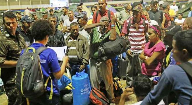 Refugiados venezuelanos que deixaram Boa Vista com destino a São Paulo(foto: Antonio Cruz/Agencia Brasil) Refugiados venezuelanos que deixaram Boa Vista com destino a São Paulo(foto: Antonio Cruz/Agencia Brasil)