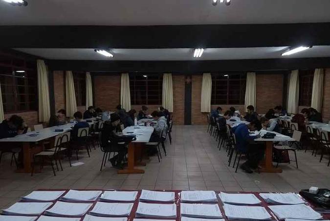 Aplicação da OBA de 2018(foto: Divulgação/Facebook ) Aplicação da OBA de 2018(foto: Divulgação/Facebook )