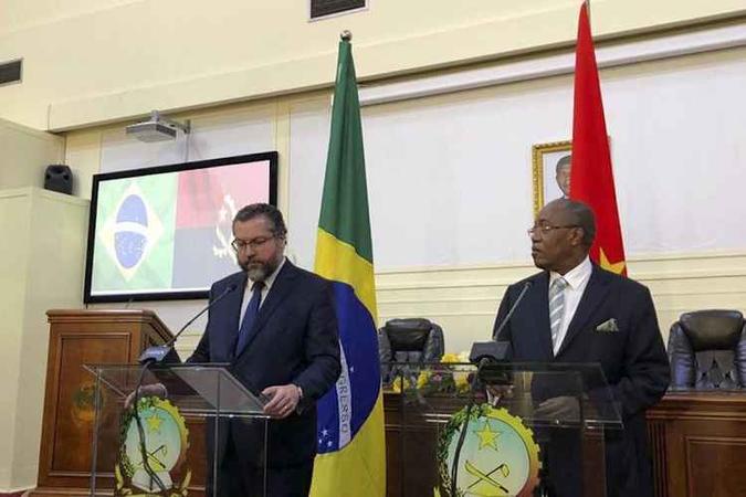 Presidente angolano foi convidado a visitar o Brasil em 2020(foto: Divulgação/MRE) Presidente angolano foi convidado a visitar o Brasil em 2020(foto: Divulgação/MRE)
