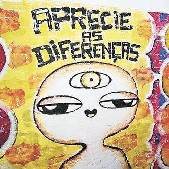 Pintura em parede do local do crime: respeito à diversidade(foto: Breno Fortes/CB/DA Press) Pintura em parede do local do crime: respeito à diversidade(foto: Breno Fortes/CB/DA Press)