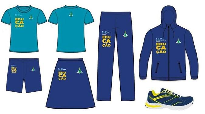 O kit será composto por duas bermudas, dois shorts-saia, uma calça comprida, um casaco de capuz, três camisetas de manga curta e um par de tênis(foto: Málcia Afonso, Ascom/SEEDF) O kit será composto por duas bermudas, dois shorts-saia, uma calça comprida, um casaco de capuz, três camisetas de manga curta e um par de tênis(foto: Málcia Afonso, Ascom/SEEDF)