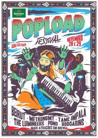 O pôster do evento é arte do designer, ilustrador e fotógrafo argentino George Manta. (foto: Popload/Divulgação) O pôster do evento é arte do designer, ilustrador e fotógrafo argentino George Manta. (foto: Popload/Divulgação)