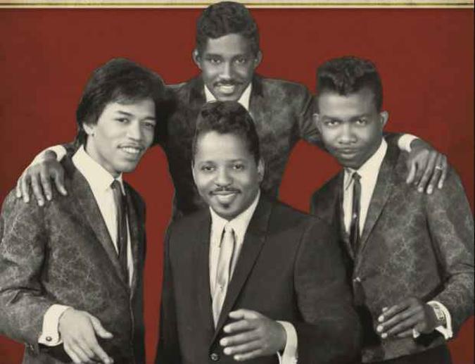 Jimi Hendrix e a banda Curtis Knight and the Squires na capa do novo disco de inéditas: 'You can't use my name'.(foto: Vevo/Divulgação) Jimi Hendrix e a banda Curtis Knight and the Squires na capa do novo disco de inéditas: 'You can't use my name'.(foto: Vevo/Divulgação)