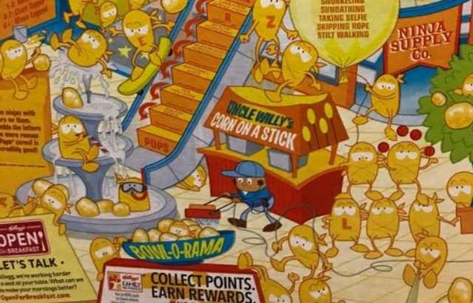 Único personagem de cor escura da embalagem do cereal Kellogg's faz a limpeza do espaço(foto: Twitter/saladinahmed) Único personagem de cor escura da embalagem do cereal Kellogg's faz a limpeza do espaço(foto: Twitter/saladinahmed)