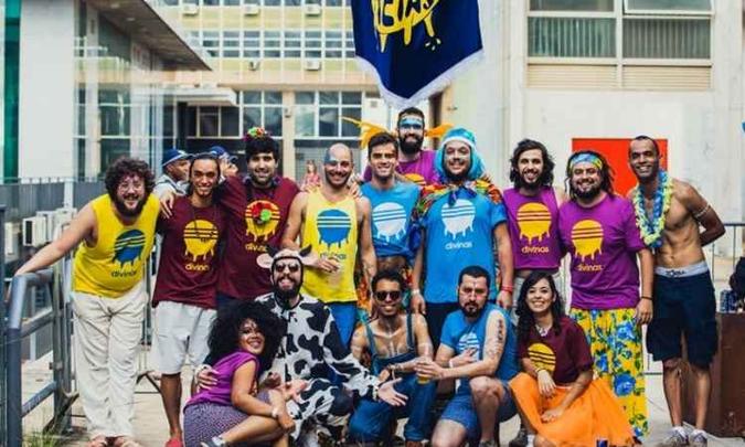 O bloco Divinas Tetas tem inspiração tropicalista(foto: Thais Mallon/Divulgação) O bloco Divinas Tetas tem inspiração tropicalista(foto: Thais Mallon/Divulgação)