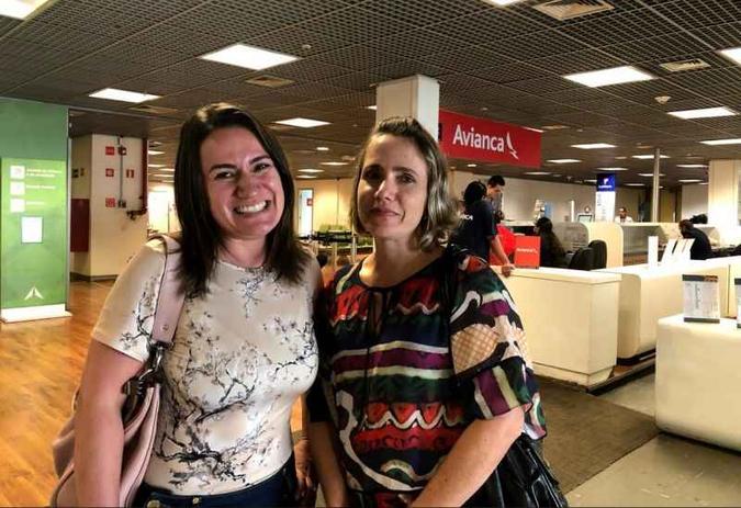As irmãs Estefânia e Giovanna: voo da Avianca para Recife, em julho(foto: Beatriz Roscoe/Esp. CB/D.A Press ) As irmãs Estefânia e Giovanna: voo da Avianca para Recife, em julho(foto: Beatriz Roscoe/Esp. CB/D.A Press )