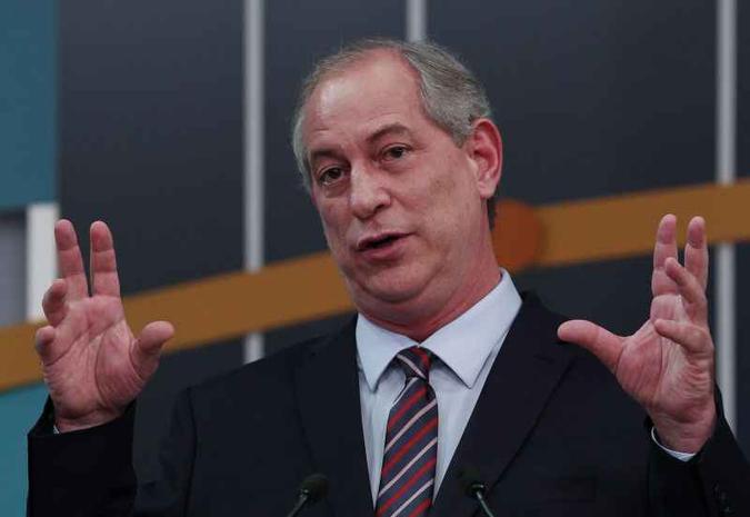 Ciro também disse que a esquerda do país já está dividida(foto: Miguel Schincariol/AFP) Ciro também disse que a esquerda do país já está dividida(foto: Miguel Schincariol/AFP)