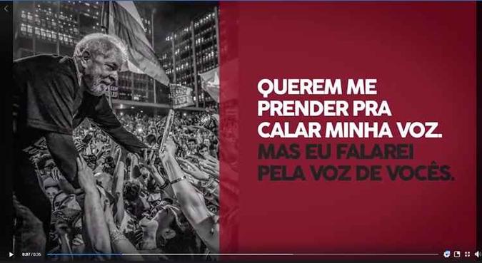 Na ocasião, o ex-presidente convocou seus seguidores(foto: Reprodução/Facebook) Na ocasião, o ex-presidente convocou seus seguidores(foto: Reprodução/Facebook)