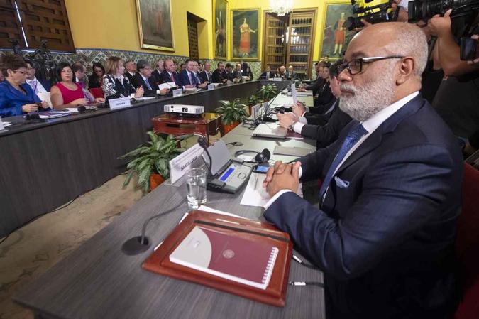 Reunião do Grupo de Lima na capital peruana(foto: Cris Bouroncle/AFP) Reunião do Grupo de Lima na capital peruana(foto: Cris Bouroncle/AFP)