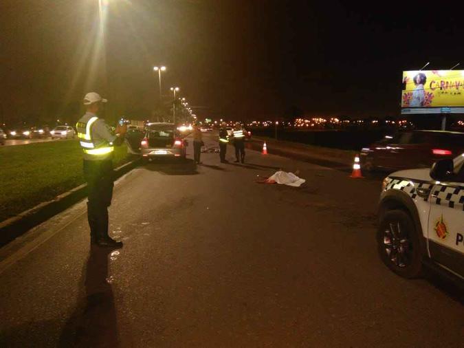 Acidente aconteceu por volta das 18h(foto: Divulgação/PMDF) Acidente aconteceu por volta das 18h(foto: Divulgação/PMDF)