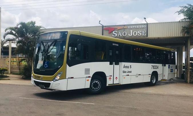 A Expresso São José recebeu 30 coletivos nesta terça-feira (10/12). Ao longo do mês, a expectativa é de que cheguem mais 30, somando 60 ônibus(foto: Divulgação/Expresso São José) A Expresso São José recebeu 30 coletivos nesta terça-feira (10/12). Ao longo do mês, a expectativa é de que cheguem mais 30, somando 60 ônibus(foto: Divulgação/Expresso São José)
