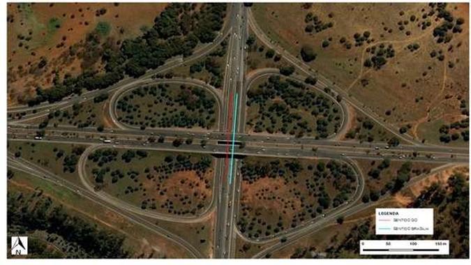 Ponto de acesso e saída na altura Viaduto Camargo Corrêa (próximo ao Eixão Sul)(foto: ANTT/ Divulgação ) Ponto de acesso e saída na altura Viaduto Camargo Corrêa (próximo ao Eixão Sul)(foto: ANTT/ Divulgação )