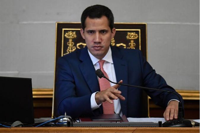 Guaidó se autoproclamou presidente interino da Venezuela em 23 de janeiro(foto: Federico Parra/AFP) Guaidó se autoproclamou presidente interino da Venezuela em 23 de janeiro(foto: Federico Parra/AFP)