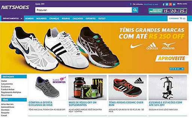 No Brasil, a Netshoes é top of mind no mercado on-line de produtos esportivos(foto: Reprodução) No Brasil, a Netshoes é top of mind no mercado on-line de produtos esportivos(foto: Reprodução)