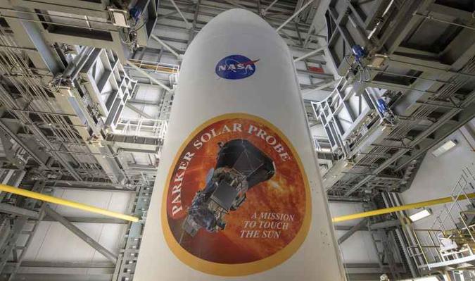 O foguete Delta IV-Heavy foi criado para mandar o Parker Solar Probe ao espaço(foto: Nasa/Johns Hopkins APL/Ed Whitman) O foguete Delta IV-Heavy foi criado para mandar o Parker Solar Probe ao espaço(foto: Nasa/Johns Hopkins APL/Ed Whitman)