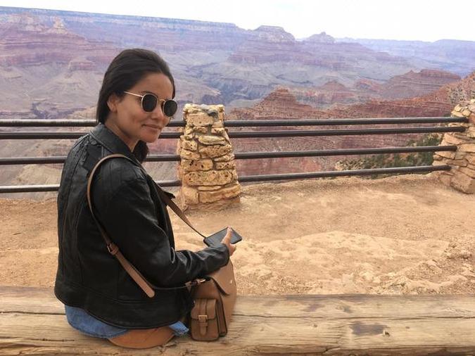 Camila Lopes em visita ao Grand Canyon, Camila Lopes em visita ao Grand Canyon,
