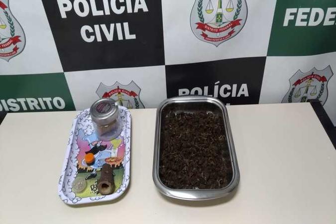 Os investigadores apreenderam LSD e porções de maconha(foto: PCDF/Divulgação) Os investigadores apreenderam LSD e porções de maconha(foto: PCDF/Divulgação)