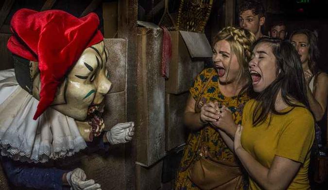 Krampus é uma das atrações mais assustadoras: muitos gritos(foto: Universal Orlando Resort/Divulgação) Krampus é uma das atrações mais assustadoras: muitos gritos(foto: Universal Orlando Resort/Divulgação)