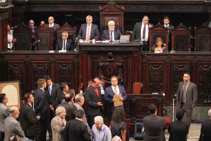 A Assembleia Legislativa do Rio de Janeiro decidiu pela libertação do presidente da Casa, Jorge Picciani(foto: Rafael Wallace/Alerj ) A Assembleia Legislativa do Rio de Janeiro decidiu pela libertação do presidente da Casa, Jorge Picciani(foto: Rafael Wallace/Alerj )