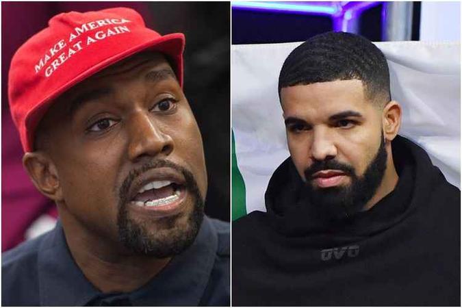 Drake, entretanto, não respondeu Kanye(foto: AFP / SAUL LOEB - Ethan Miller/Getty Images/AFP) Drake, entretanto, não respondeu Kanye(foto: AFP / SAUL LOEB - Ethan Miller/Getty Images/AFP)