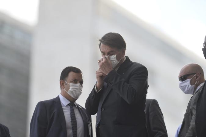 Bolsonaro: 'Não existe no vídeo todo as palavras Polícia Federal nem superintendência. Não tem nada demais. Estou tranquilíssimo'(foto: Minervino Júnior/CB/D.A.Press)
