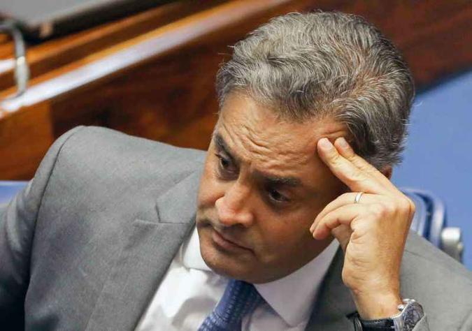 O senador Aécio Neves (PSDB)(foto: Sergio Lima/ AFP ) O senador Aécio Neves (PSDB)(foto: Sergio Lima/ AFP )