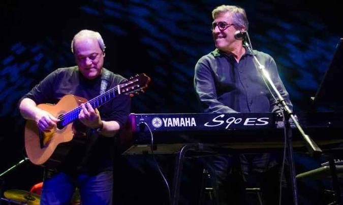 Toquinho e Ivan Lins são conhecidos pelo domínio dos instrumentos musicais a que se dedicam(foto: Gerlan Cidade/Divulgação) Toquinho e Ivan Lins são conhecidos pelo domínio dos instrumentos musicais a que se dedicam(foto: Gerlan Cidade/Divulgação)