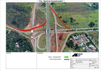 Duas pistas serão fechadas para os motoristas a partir de quarta-feira (24/7), enquanto a via principal terá fluxo livre(foto: Agência Brasília/Reprodução) Duas pistas serão fechadas para os motoristas a partir de quarta-feira (24/7), enquanto a via principal terá fluxo livre(foto: Agência Brasília/Reprodução)
