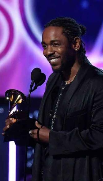 Kendrick Lamar ganhou o Grammy 2018 por melhor álbum de rap(foto: TIMOTHY A. CLARY) Kendrick Lamar ganhou o Grammy 2018 por melhor álbum de rap(foto: TIMOTHY A. CLARY)