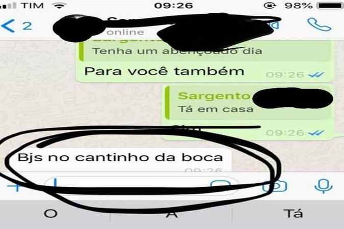Conversa será analisada pela Corregedoria da PM e pela Secretaria de Educação(foto: Reprodução) Conversa será analisada pela Corregedoria da PM e pela Secretaria de Educação(foto: Reprodução)