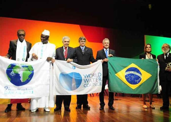 Representantes do Senegal recebem a incumbência de continuar os debates. País africano sediará as discussões em 2021 (foto: Denio Simões/Agencia Brasilia ) Representantes do Senegal recebem a incumbência de continuar os debates. País africano sediará as discussões em 2021 (foto: Denio Simões/Agencia Brasilia )