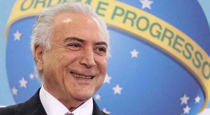 Temer voltou a dizer que em pouco tempo de governo fez muito mais pelo País do que em muitos anos. Temer voltou a dizer que em pouco tempo de governo fez muito mais pelo País do que em muitos anos.