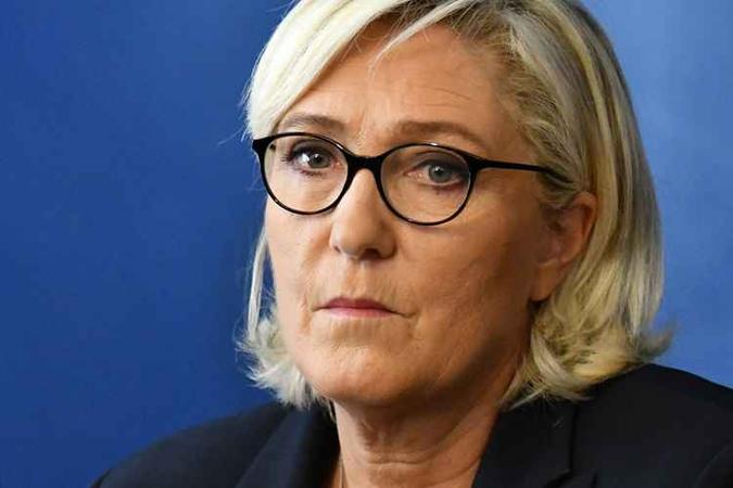 Marine Le Pen, líder da extrema direita na França.(foto: Alberto PIZZOLI / AFP) Marine Le Pen, líder da extrema direita na França.(foto: Alberto PIZZOLI / AFP)