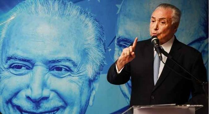 Temer afirmou que a democracia é o melhor dos regimes e que ele é quase um escravo do texto constitucional(foto: Evaristo Sa/AFP) Temer afirmou que a democracia é o melhor dos regimes e que ele é quase um escravo do texto constitucional(foto: Evaristo Sa/AFP)