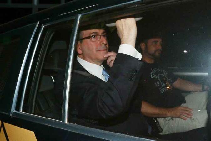 Eduardo Cunha está preso e é acusado de integrar grupo criminoso que desviava dinheiro de empresas como Petrobras e Caixa Econômica Federal(foto: Luis Nova/Esp. CB/D.A Press) Eduardo Cunha está preso e é acusado de integrar grupo criminoso que desviava dinheiro de empresas como Petrobras e Caixa Econômica Federal(foto: Luis Nova/Esp. CB/D.A Press)