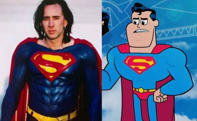 Nicolas Cage quase interpretou Superman nos anos 1990, mas o filme 'Superman Lives' foi cancelado(foto: Reprodução/Internet) Nicolas Cage quase interpretou Superman nos anos 1990, mas o filme 'Superman Lives' foi cancelado(foto: Reprodução/Internet)