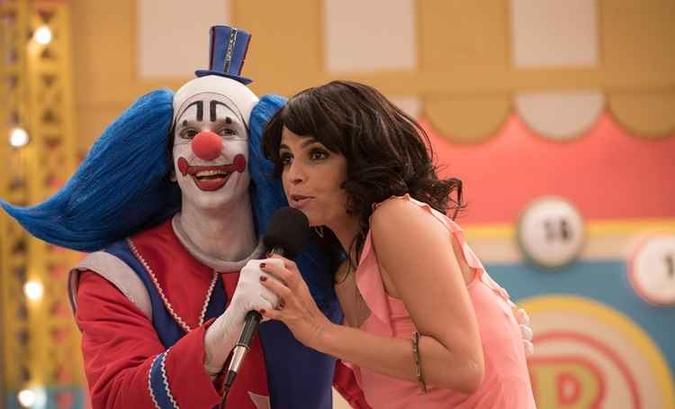 Emanuelle será Gretchen em uma participação no programa do palhaço(foto: Luiz Maximiano/ Warner Bros divulgação) Emanuelle será Gretchen em uma participação no programa do palhaço(foto: Luiz Maximiano/ Warner Bros divulgação)