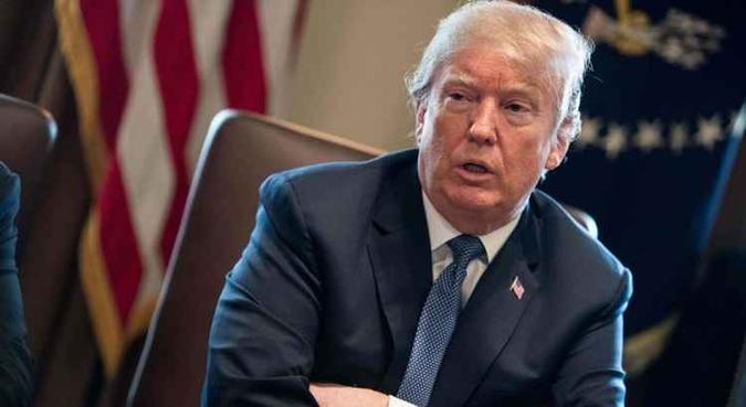 Trump vai supervisionar a resposta americano à Síria(foto: Nicholas Kamm/AFP) Trump vai supervisionar a resposta americano à Síria(foto: Nicholas Kamm/AFP)
