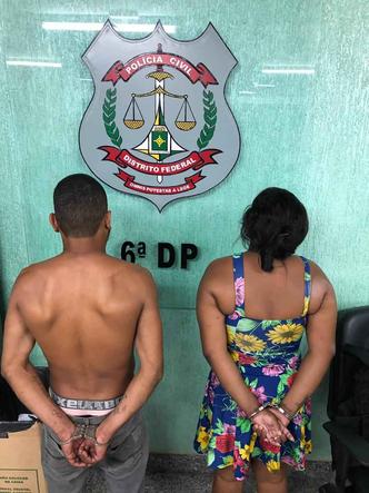 Dupla presa é apontada como principal fomentadora do tráfico da quadra(foto: PCDF/Divulgação) Dupla presa é apontada como principal fomentadora do tráfico da quadra(foto: PCDF/Divulgação)