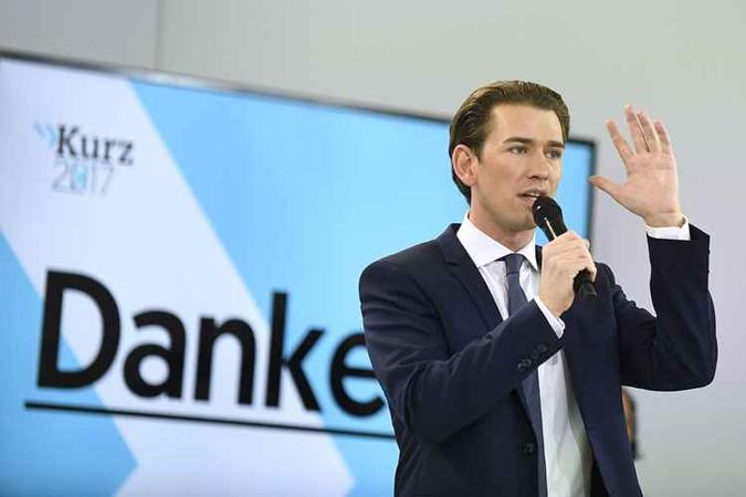 O Partido Popular Austríaco (ÖVP) de Kurz obteve 30,2% dos votos(foto: AFP / APA / ROBERT JAEGER) O Partido Popular Austríaco (ÖVP) de Kurz obteve 30,2% dos votos(foto: AFP / APA / ROBERT JAEGER)