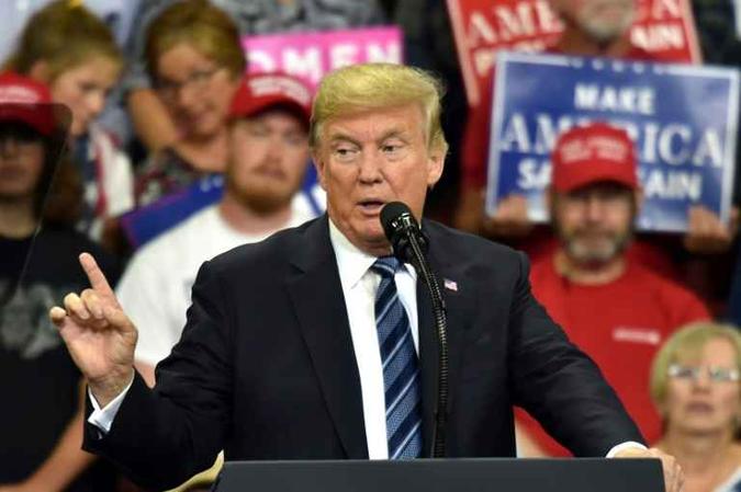 O presidente dos EUA, Donald Trump(foto: Nicholas Kamm/ AFP ) O presidente dos EUA, Donald Trump(foto: Nicholas Kamm/ AFP )