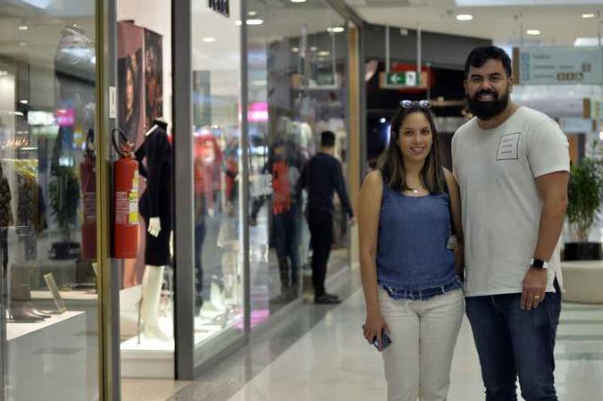 Geraldo Filho e N�dia Sampaio destacam a receptividade dos taguatinguenses(foto: Marcelo Ferreira/CB/D.A Press)