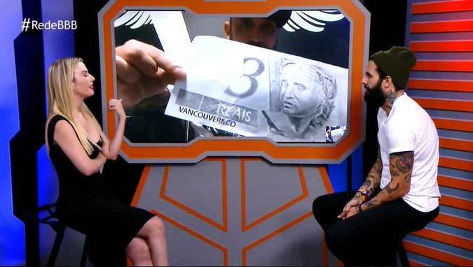 Fernanda Keulla enfrenta saia justa com barraco entre Caruso e Wagner(foto: Rede BBB/Reprodução) Fernanda Keulla enfrenta saia justa com barraco entre Caruso e Wagner(foto: Rede BBB/Reprodução)