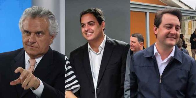 Caiado, em segundo no ranking, gastou mais com tevê e pessoal; Câmara, que teve a campanha mais cara, foi financiado por partidos; Ratinho Junior colocou R$ 1,1 milhão do próprio bolso na disputa(foto: Arthur Menescal/Esp. CB; Nelson Almeida/AFP; Facebook) Caiado, em segundo no ranking, gastou mais com tevê e pessoal; Câmara, que teve a campanha mais cara, foi financiado por partidos; Ratinho Junior colocou R$ 1,1 milhão do próprio bolso na disputa(foto: Arthur Menescal/Esp. CB; Nelson Almeida/AFP; Facebook)