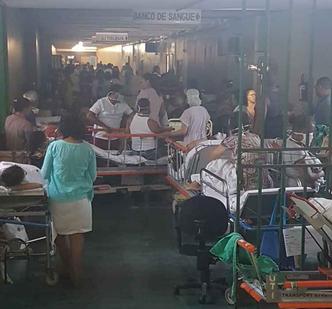 O curto-circuito pegou funcionários e pacientes de surpresa no início da manhã(foto: Arquivo Pessoal ) O curto-circuito pegou funcionários e pacientes de surpresa no início da manhã(foto: Arquivo Pessoal )