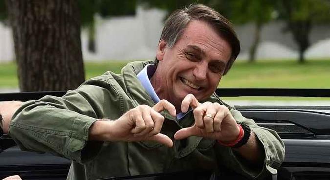 Jair Bolsonaro será o 38º presidente do país(foto: AFP) Jair Bolsonaro será o 38º presidente do país(foto: AFP)