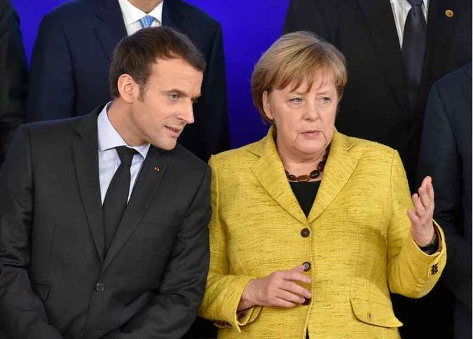 A chanceler da Alemanha, Angela Merkel, com o presidente da França, Emmanuel Macron(foto: John Thys / AFP ) A chanceler da Alemanha, Angela Merkel, com o presidente da França, Emmanuel Macron(foto: John Thys / AFP )