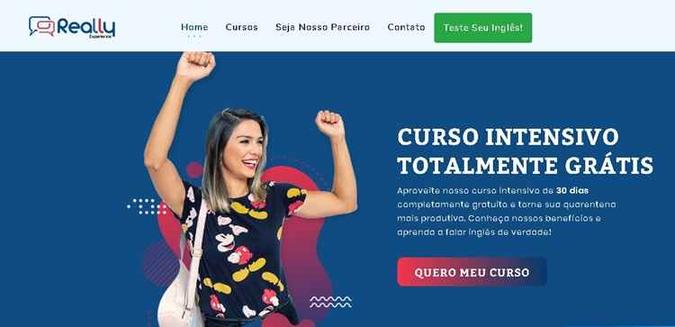 Escola americana oferece curso de inglês gratuito on-line a brasileiros(foto: Divulgação/Really Experience) Escola americana oferece curso de inglês gratuito on-line a brasileiros(foto: Divulgação/Really Experience)